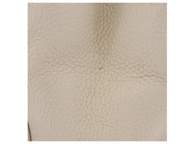 Borsa a mano GUCCI Bamboo in pelle Bianco Oro 336032 Auth hk4056 D'oro - vista 4