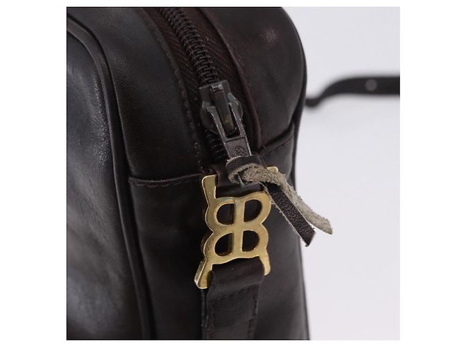 Bolso de hombro BALENCIAGA de cuero gamuza marrón y dorado Auth bs37014 Castaño - vista 10