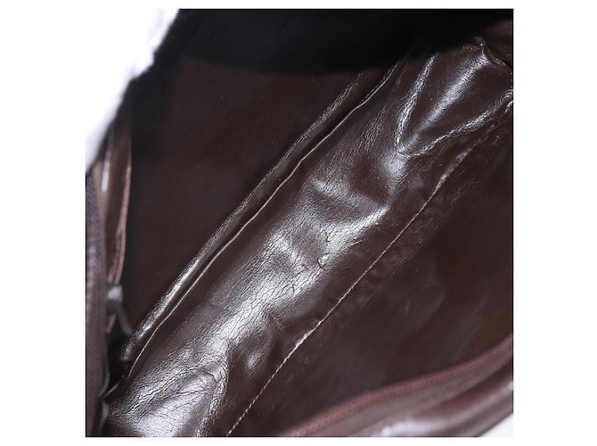 Bolso de hombro BALENCIAGA de cuero gamuza marrón y dorado Auth bs37014 Castaño - vista 12