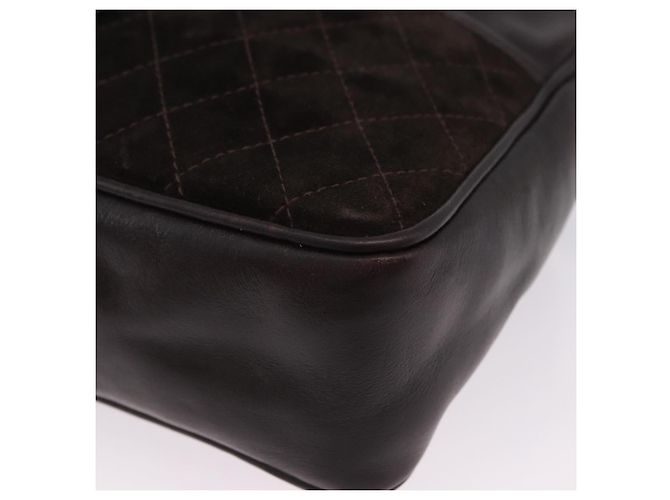 Bolso de hombro BALENCIAGA de cuero gamuza marrón y dorado Auth bs37014 Castaño - vista 14