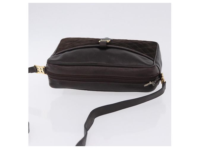 Bolso de hombro BALENCIAGA de cuero gamuza marrón y dorado Auth bs37014 Castaño - vista 6