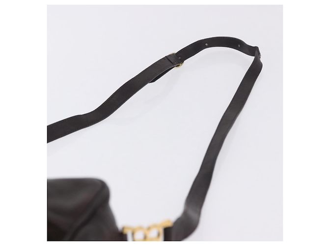 Bolso de hombro BALENCIAGA de cuero gamuza marrón y dorado Auth bs37014 Castaño - vista 8