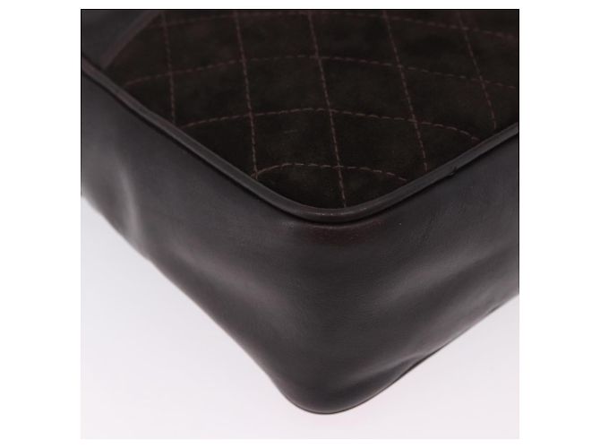 Bolso de hombro BALENCIAGA de cuero gamuza marrón y dorado Auth bs37014 Castaño - vista 9