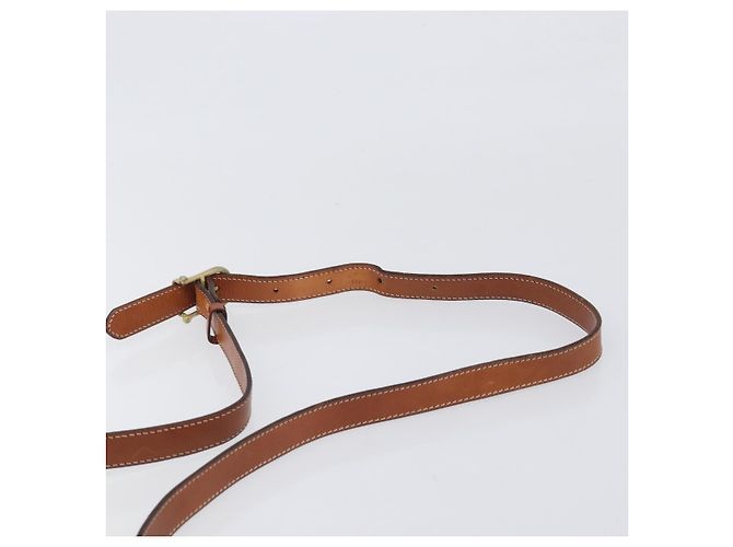 Céline Borsa a tracolla CELINE Macadam PVC Pelle Marrone Tono Oro Auth BA15489 - vista 8