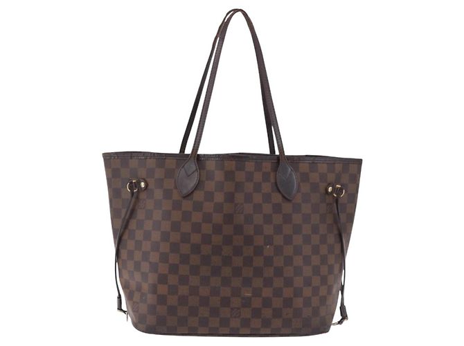 Borsa Tote LOUIS VUITTON Damier Ebene Neverfull MM N51105 LV Auth 202177 - vista 13