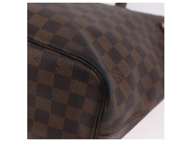 Borsa Tote LOUIS VUITTON Damier Ebene Neverfull MM N51105 LV Auth 202177 - vista 16