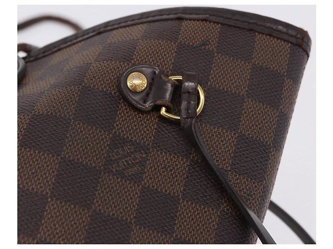 Borsa Tote LOUIS VUITTON Damier Ebene Neverfull MM N51105 LV Auth 202177 - vista 19