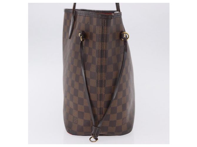 Borsa Tote LOUIS VUITTON Damier Ebene Neverfull MM N51105 LV Auth 202177 - vista 3
