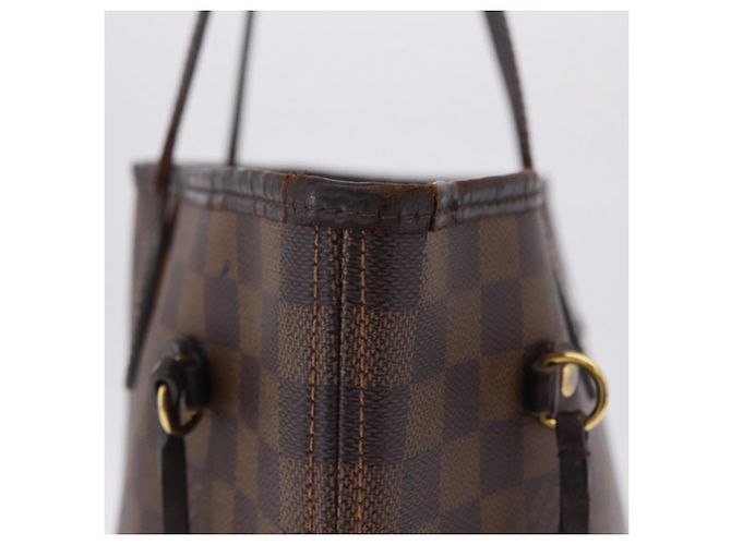 Borsa Tote LOUIS VUITTON Damier Ebene Neverfull MM N51105 LV Auth 202177 - vista 4