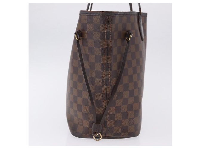 Borsa Tote LOUIS VUITTON Damier Ebene Neverfull MM N51105 LV Auth 202177 - vista 5