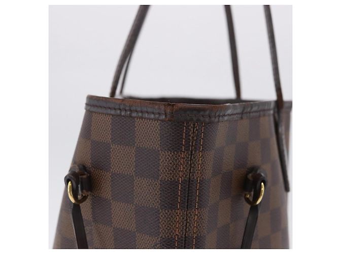 Borsa Tote LOUIS VUITTON Damier Ebene Neverfull MM N51105 LV Auth 202177 - vista 6
