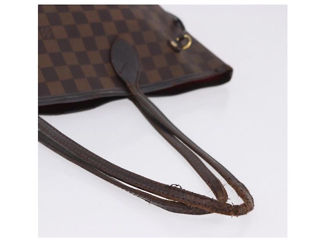 Borsa Tote LOUIS VUITTON Damier Ebene Neverfull MM N51105 LV Auth 202177 - vista 8