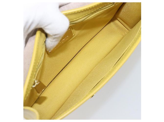 Borsa a tracolla FURLA in pelle Giallo Oro Auth 199917A D'oro - vista 10