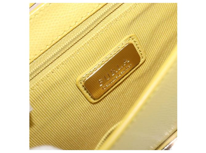 Borsa a tracolla FURLA in pelle Giallo Oro Auth 199917A D'oro - vista 19