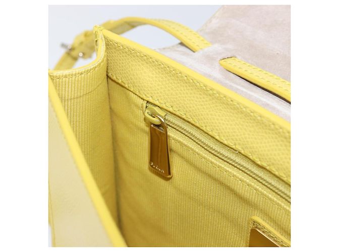 Borsa a tracolla FURLA in pelle Giallo Oro Auth 199917A D'oro - vista 22
