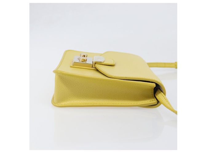 Borsa a tracolla FURLA in pelle Giallo Oro Auth 199917A D'oro - vista 3