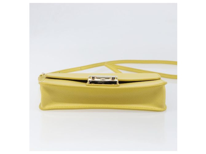 Borsa a tracolla FURLA in pelle Giallo Oro Auth 199917A D'oro - vista 5