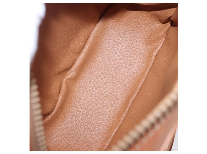 Céline Borsa a tracolla CELINE Macadam PVC Pelle Beige Tono Oro Auth 202226 - vista 10