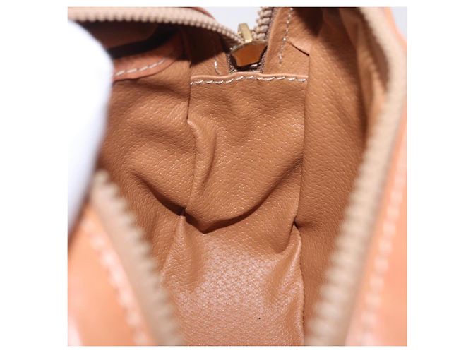 Céline Borsa a tracolla CELINE Macadam PVC Pelle Beige Tono Oro Auth 202226 - vista 20