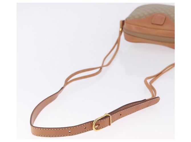 Céline Borsa a tracolla CELINE Macadam PVC Pelle Beige Tono Oro Auth 202226 - vista 7