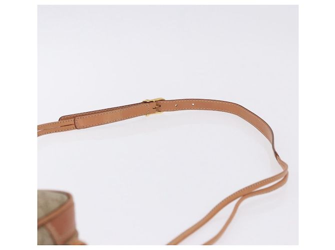 Céline Borsa a tracolla CELINE Macadam PVC Pelle Beige Tono Oro Auth 202226 - vista 8