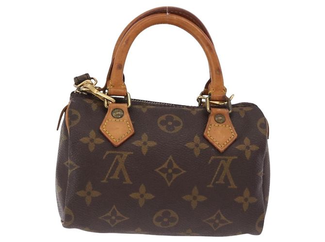 LOUIS VUITTON Monogram Mini Speedy Hand Bag M41534 LV Auth 200237V Monogramma - vista 2