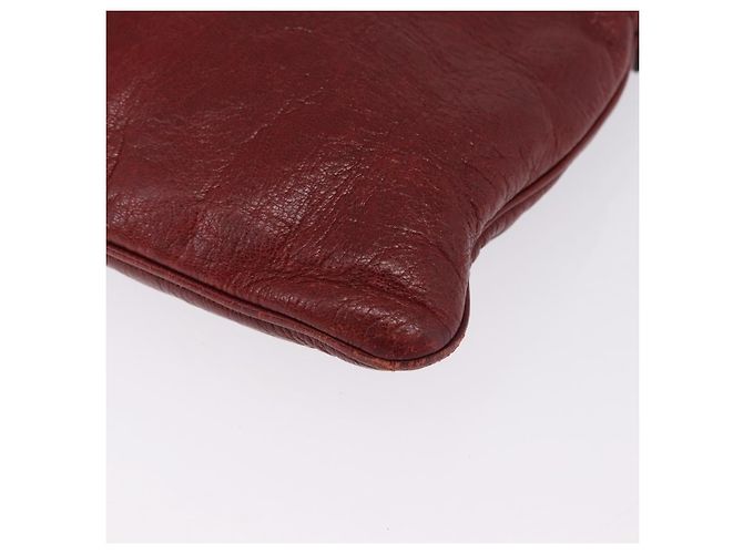 Borsa a Tracolla GUCCI Pelle Rossa Argento 113013 Auth ka5956 Rosso - vista 15