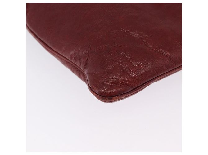 Borsa a Tracolla GUCCI Pelle Rossa Argento 113013 Auth ka5956 Rosso - vista 16
