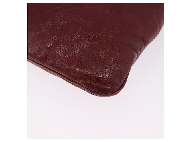 Borsa a Tracolla GUCCI Pelle Rossa Argento 113013 Auth ka5956 Rosso - vista 17