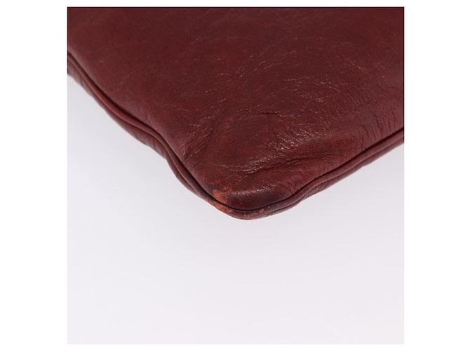Borsa a Tracolla GUCCI Pelle Rossa Argento 113013 Auth ka5956 Rosso - vista 9