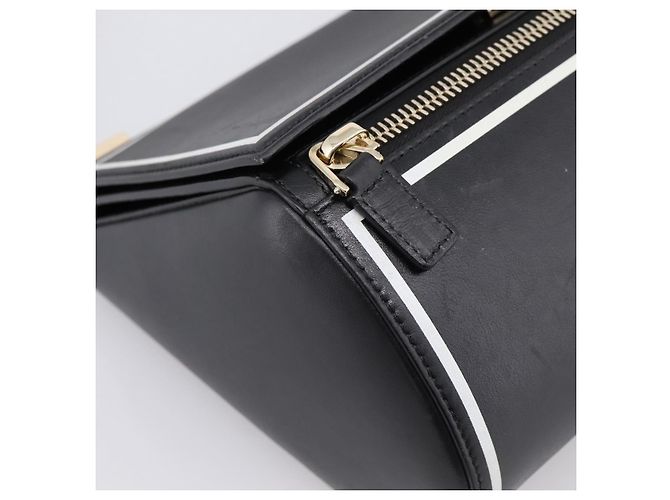 Borsa a tracolla GIVENCHY in pelle nera e oro Auth ka6021A Nero D'oro - vista 14
