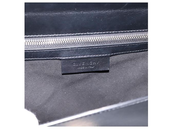 Borsa a tracolla GIVENCHY in pelle nera e oro Auth ka6021A Nero D'oro - vista 20