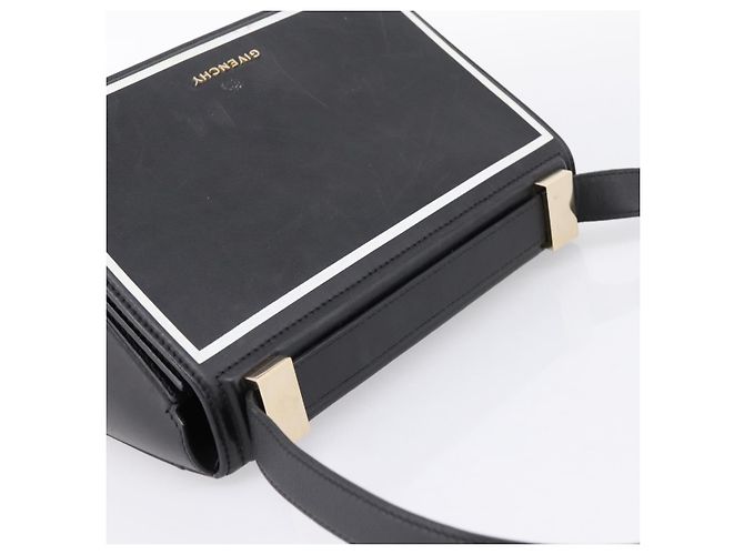 Borsa a tracolla GIVENCHY in pelle nera e oro Auth ka6021A Nero D'oro - vista 6