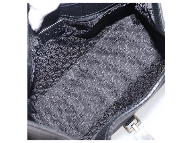 Borsa GUCCI Jackie Canvas Nero Argento 002 1067 Auth 201904 - vista 11