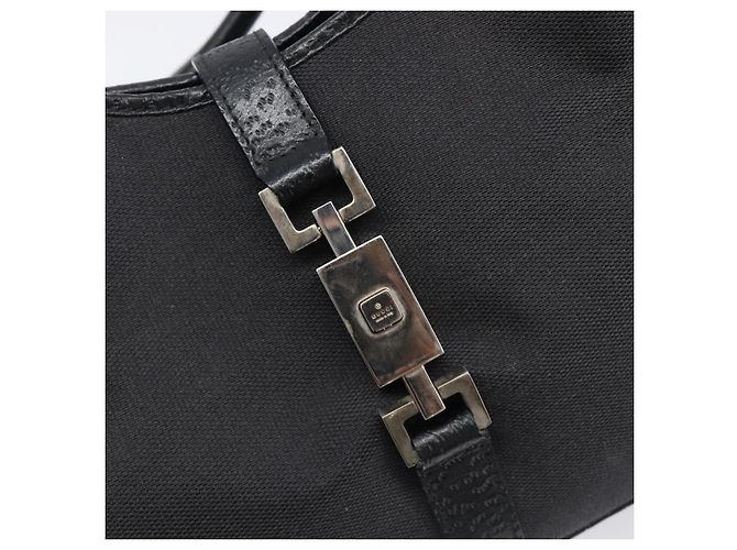 Borsa GUCCI Jackie Canvas Nero Argento 002 1067 Auth 201904 - vista 17
