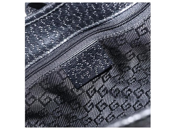 Borsa GUCCI Jackie Canvas Nero Argento 002 1067 Auth 201904 - vista 18