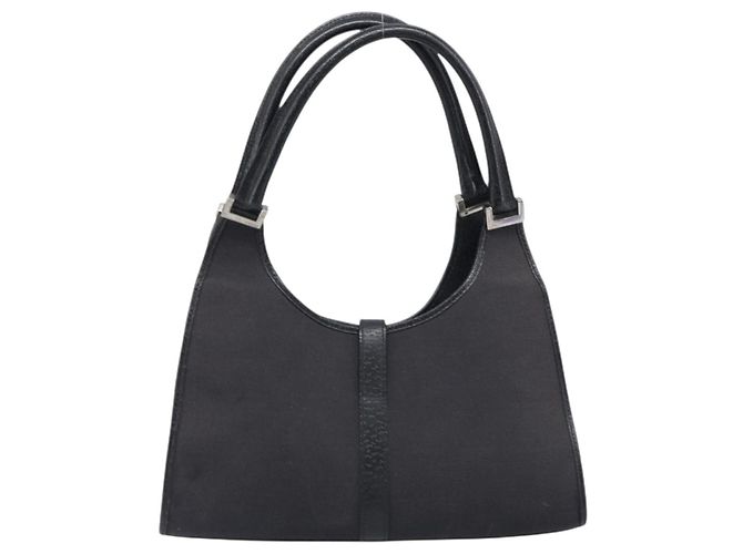 Borsa GUCCI Jackie Canvas Nero Argento 002 1067 Auth 201904 - vista 2