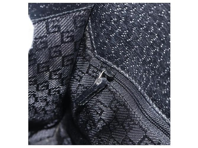 Borsa GUCCI Jackie Canvas Nero Argento 002 1067 Auth 201904 - vista 21