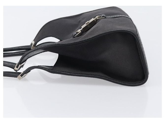 Borsa GUCCI Jackie Canvas Nero Argento 002 1067 Auth 201904 - vista 4
