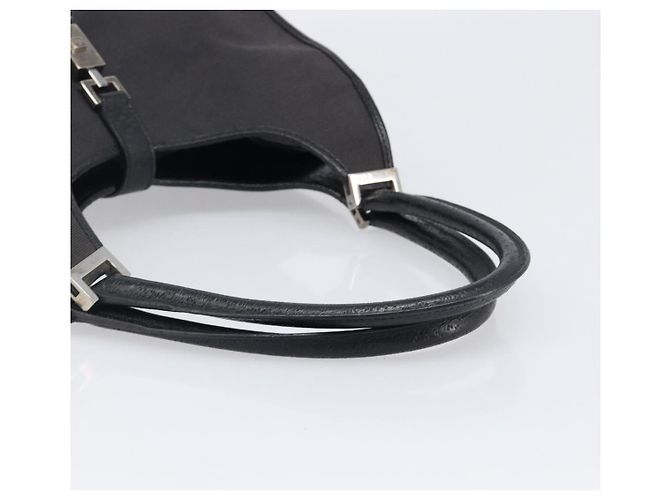 Borsa GUCCI Jackie Canvas Nero Argento 002 1067 Auth 201904 - vista 7