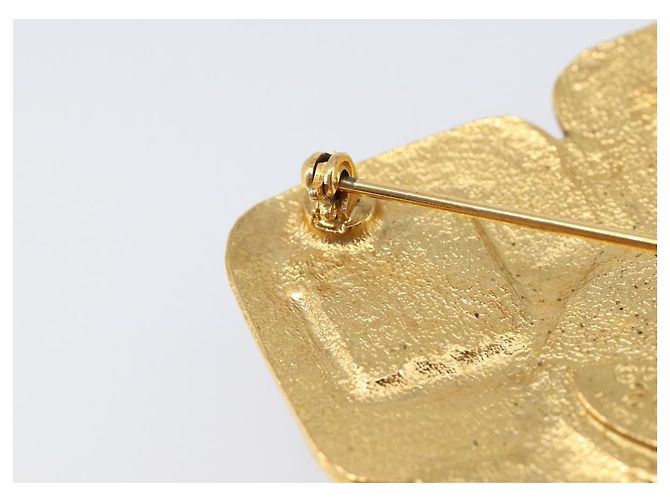 Spilla CHANEL Metallo Tono Oro CC Auth bs37051M - vista 10