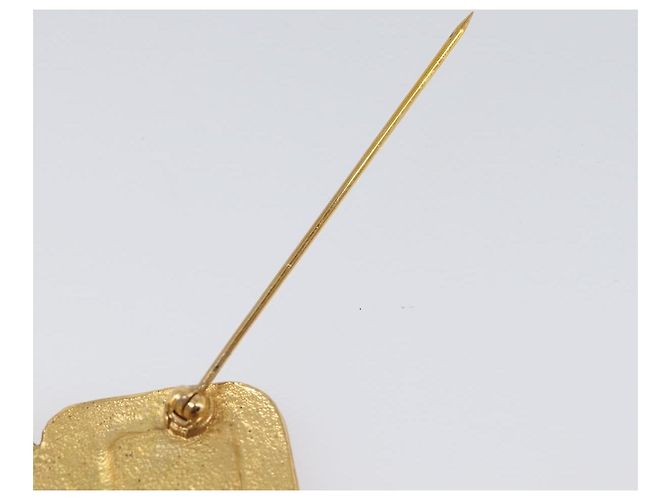 Spilla CHANEL Metallo Tono Oro CC Auth bs37051M - vista 13