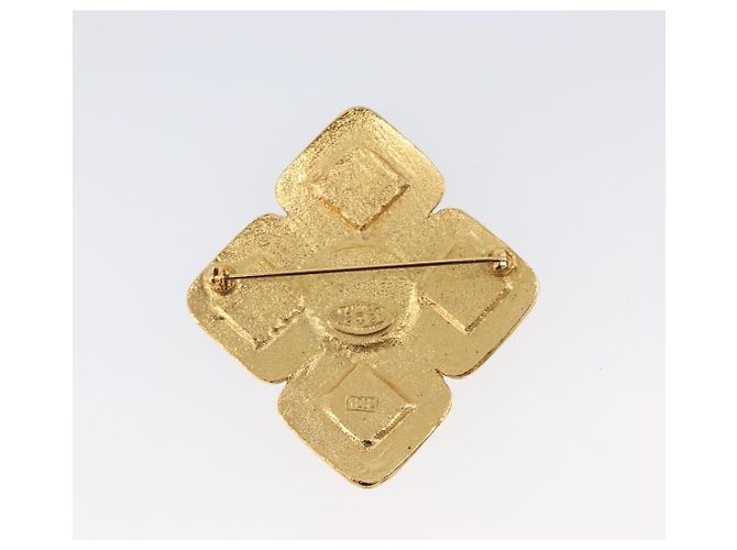 Spilla CHANEL Metallo Tono Oro CC Auth bs37051M - vista 6