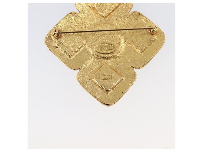 Spilla CHANEL Metallo Tono Oro CC Auth bs37051M - vista 9