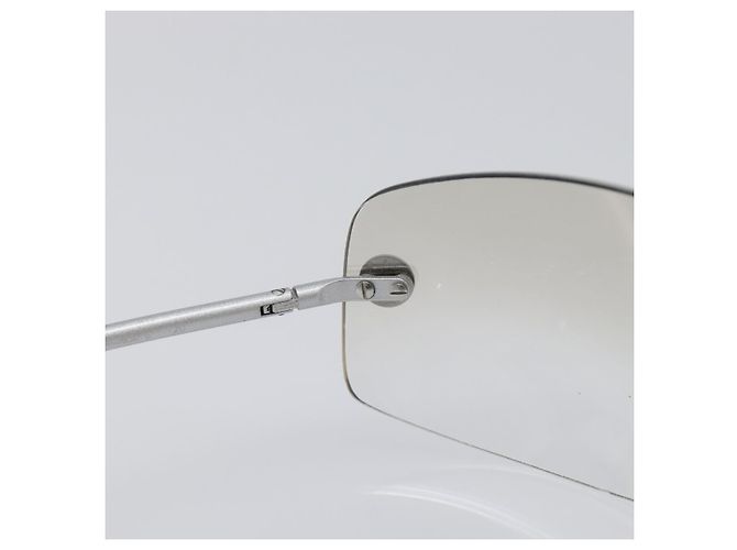 CHANEL Randlose Sonnenbrille Metall Silber CC Auth BA15458 - Ansicht 18