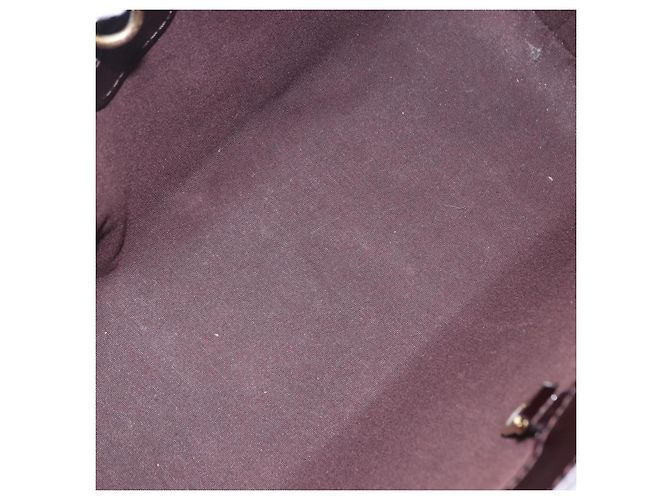 LOUIS VUITTON Monogram Vernis Wilshire PM Hand Bag Amarante M93641 Auth 200333 Bordò - vista 11