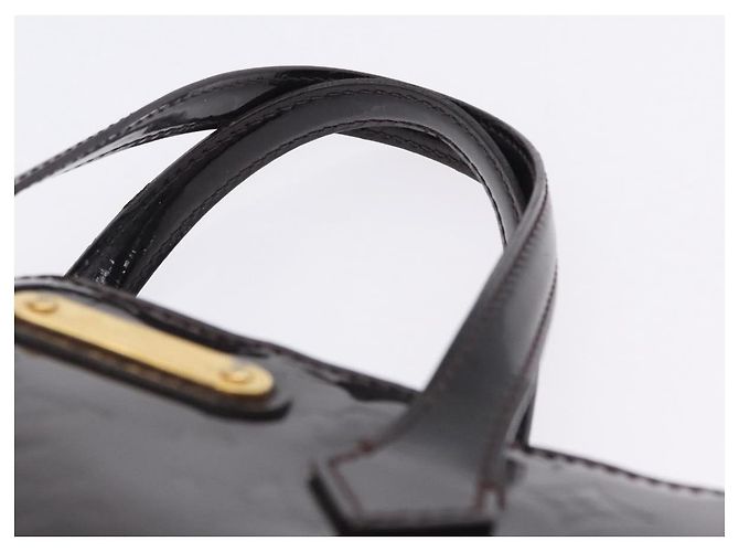 LOUIS VUITTON Monogram Vernis Wilshire PM Hand Bag Amarante M93641 Auth 200333 Bordò - vista 14