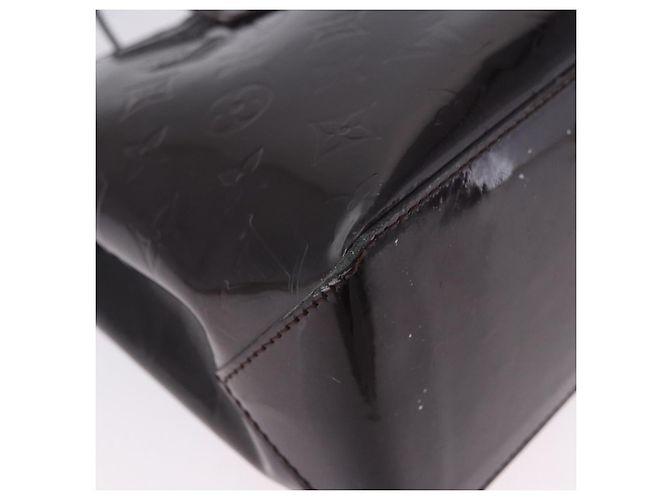 LOUIS VUITTON Monogram Vernis Wilshire PM Hand Bag Amarante M93641 Auth 200333 Bordò - vista 17