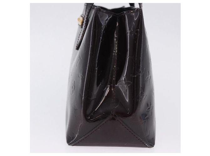 LOUIS VUITTON Monogram Vernis Wilshire PM Hand Bag Amarante M93641 Auth 200333 Bordò - vista 3