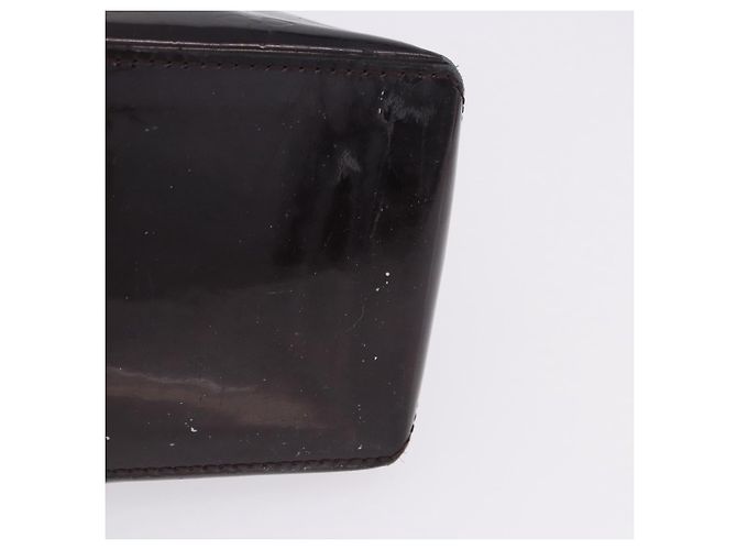 LOUIS VUITTON Monogram Vernis Wilshire PM Hand Bag Amarante M93641 Auth 200333 Bordò - vista 7